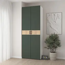 Шафа для одягу з двома штангами С-7.4 Білий/Камуфляж Idea