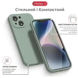 Чохол до мобільного телефона Intaleo SoftShell Apple iPhone 14 Green (1283126562341) - мініатюра 4