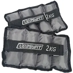 Обтяжувачі EasyFit 2 х 2 кг для ніг та рук з металом (EF-AWTМ-200)