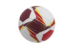 М'яч футбольний 5 (PVC, 320-350гр) бордово-червоний