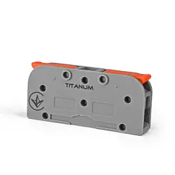 Клемник швидкого монтажу 1+1п 4.0мм сірий PA (TF-KNG-421) TITANUM TITANUM (29069-000) - мініатюра 2