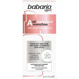 Флюїд Babaria Moisturizing Fluid Anti-Dark Spot для обличчя проти пігментних плям SPF 20, 40 мл