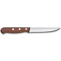 Набір кухонний Victorinox Wood Steak Set 2 ножа лезо 12см хвил. з дерев. ручкою у подар.упак. - мініатюра 5