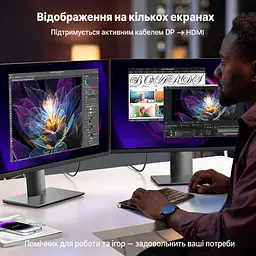 Відеокабель UGREEN DP119 DisplayPort - HDMI 4K 60 Гц 1 м чорний (15773) - мініатюра 7