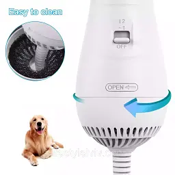Фен-гребінець для вовни PET GROOMING DRYER WN-10 / Інструменти для грумінгу Переваги: 2 в 1 фен для волосся для домашніх тварин - мініатюра 4