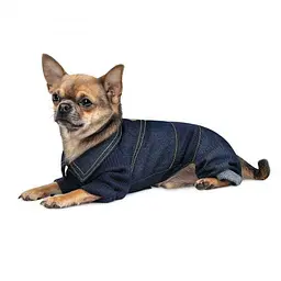 Комбінезон Pet Fashion Jeans для собак, розмір XS2, джинс - мініатюра 2