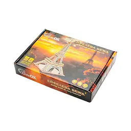 Дерев'яний 3D конструктор Ейфелева вежа PuzzleOk Puz-00925 58 деталей  - мініатюра 3
