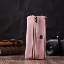 Стильна ключниця ніжного кольору із натуральної шкіри ST Leather 22510 рожева - мініатюра 8