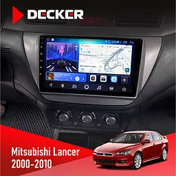 Штатна магнітола Mitsubishi Lancer 9 2000-2010 Black Decker D9-006 4x64, 4G Decker (НФ-00006732)