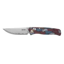 Ніж складаний туристичний SRM Medal 255L-GQ2 (8.2 см) 140Cr / G10 різнобарвний - мініатюра 2