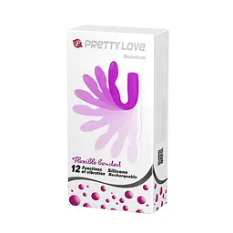 Вібратор Pretty Love Quintion, 14 см (фіолетовий) - мініатюра 7