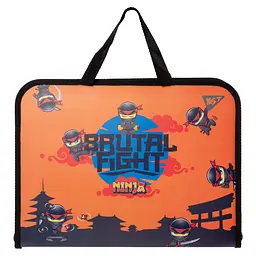 Папка-портфель YES FC на блискавці з тканинними ручками Ninja (492169)