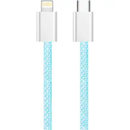 Дата кабель USB-C to Lightning 1.0m 27W blue ColorWay (CW-CBPDCL061-BL) - мініатюра 7