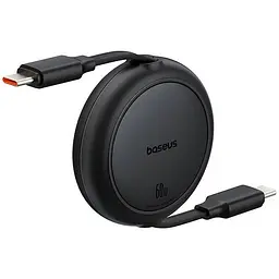 Дата кабель Baseus Free2Pull Mini Retractable Type-C to Type-C 60W (1m) (P10364500) Cluster Black - мініатюра 2