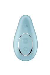 Вібратор Satisfyer Dipping Delight 9 см блакитний - мініатюра 2