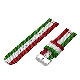Тканинний ремінець Watchbands Cloth для Samsung Gear S3 Frontier - червоно-зелений (WB007CLOTHREDGREENS3C) - мініатюра 3