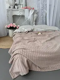 Покривало Zeintex Palermo махрове бавовняне кольору капучино Махра, 210х230 см - мініатюра 4