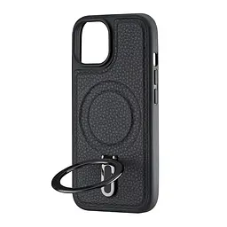 Чохол Jinduka Leather Ringo iPhone 15 Black - мініатюра 4