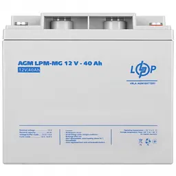 Акумулятор LogicPower LPM-MG 12V - 40 Ah AGM мультигелевий - мініатюра 3