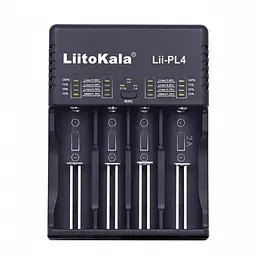 Зарядний пристрій LiitoKala Lii-PL4 для 4 акумуляторів АА, ААА, 18650, 21700, 26650, з автоідентифікацією типу