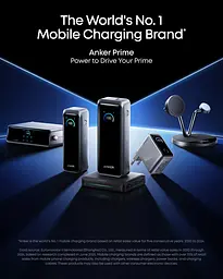 Сетевое зарядне пристрій Anker GaNPrime Charger 160W, 3xUSB-C PD3.1 w Display Silver (7232958) - мініатюра 3