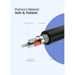 Дата кабель USB 2.0 AM to Micro 5P 2.0m US289 Black Ugreen (60138) - мініатюра 4
