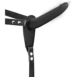 Страпон з вібрацією Fetish Tentation Vibrating Strap-On With Dildo Black
