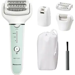 Panasonic Епілятор пінцетний, акумуляторний, пінцет.-60, волог.+сух., насадок-4, футляр, салатово-білий - мініатюра 3