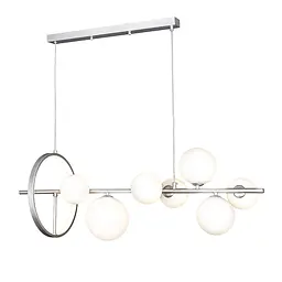 Підвісна люстра Levistella 918LP267-7 SL+WH срібло, 7 ламп G9 з LED-підсвіткою - мініатюра 3