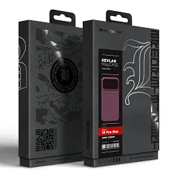 Чохол ArmorStandart BlackIcon Kevlar MagCase для Apple iPhone 18 Pro Max Dark Cherry - мініатюра 2