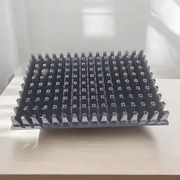 Касета для розсади 60×40×5 см, пластикова, 160 V-осередків (40 см³), без піддону - мініатюра 2