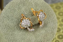 Сережки Xuping Jewelry родована кульбабка 1,5 см золотисті - мініатюра 2