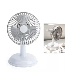 Вентилятор настільний портативний FAN KD197 Simple desktop USB Світло-сірий - мініатюра 3