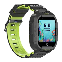 Годинник телефон для дітей Lemfo D21 з GPS трекером, сім картою, відеодзвінком, прослуховуванням, кнопкою SOS та 4G Чорний - мініатюра 3