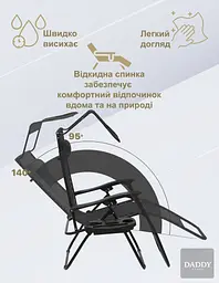 Шезлонг 4P Lumo з козирком комплект 2 шт.