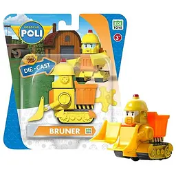 Колекційна машинка Roi Visual Робокар Брунер Die Cast металева жовта (MRT-0608) - мініатюра 3