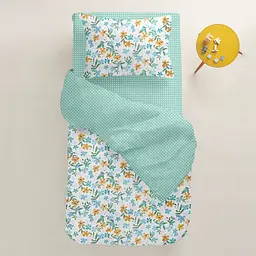 Підковдра дитяча Cosas Orange Palms 110х140 см (FlowersMintWhite_140q) - мініатюра 2