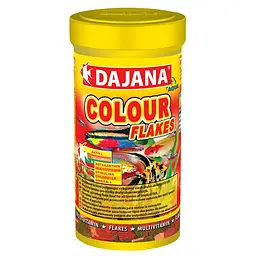Корм для риб у пластівцях для підсилення окрасу Dajana COLOUR FLAKES 250 мл/50 г