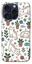 TPU чохол Demsky Cats pattern для Apple iPhone 15 Pro (6.1")