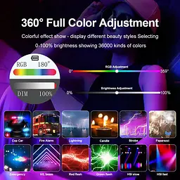 Накамерне світло Jmary FM-180RGB Black [168675] - мініатюра 12