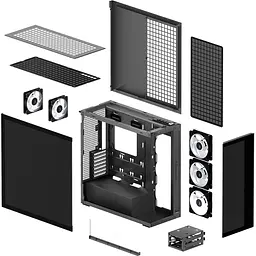 Корпус Arctic Xtender Mirror Black (ACPCC00018A) Без БП - мініатюра 12