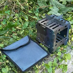 Піч-трісочниця Metalzavod 13.5х13.5х15см 2мм мала з чохлом (SHP-2SCH) - мініатюра 4