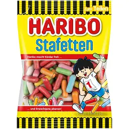 Жувальні лакричні цукерки Haribo Stafetten 160г
