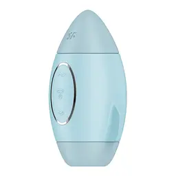 Стимулятор Satisfyer Mission Control Вакуумний, 10 см блакитний - мініатюра 5