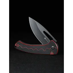 Ніж Sencut Squiggy, Burgundy/Black G10, Darkwash (S24082A-3) - мініатюра 10