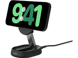 Бездротовий зарядний пристрій Belkin 15 Вт Magnetic Stand Qi2 Black (WIA008vfBK) - мініатюра 2