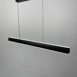 Лінійний чорний LED світильник з двостороннім світлом Line.F Довжина 100 см - мініатюра 4