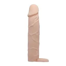 Насадка на пеніс Pretty Love Penis Sleeve Flesh 7" 18 см тілесний - мініатюра 3