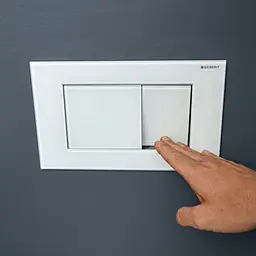 Клавіша змиву Geberit Sigma40 Square білий 115.629.SI.1, Білий - мініатюра 2