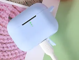 Чохол-накладка DK Silicone Candy Friendly з карабіном для Xiaomi QCY T10/T10 Pro/T11 (lilac) - мініатюра 4